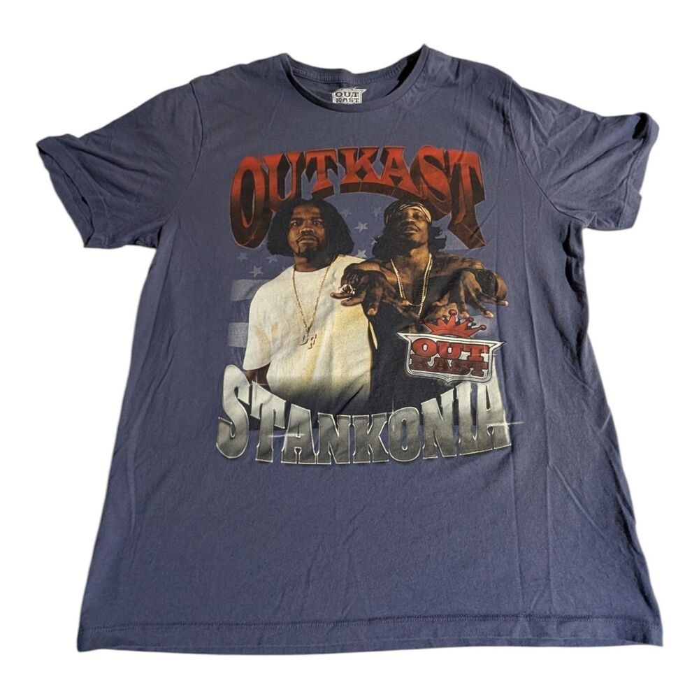 Outkast Stankonia Graphic Cotton Shirt Large Crew Hip Hop ATL Dirty South